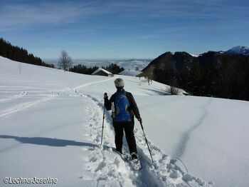Einfache Schneeschuhwanderung - Erlbergkopf